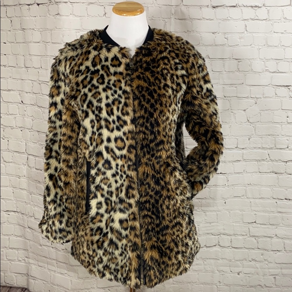Forever 21 Cheetah Faux Fur Coat